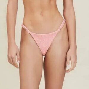 NWT DEVON WINDSOR PINK TWEED BIKINI BOTTOMS